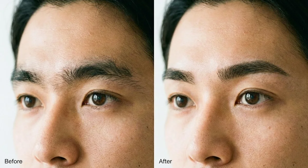 メンズ眉毛 ビフォーアフター2