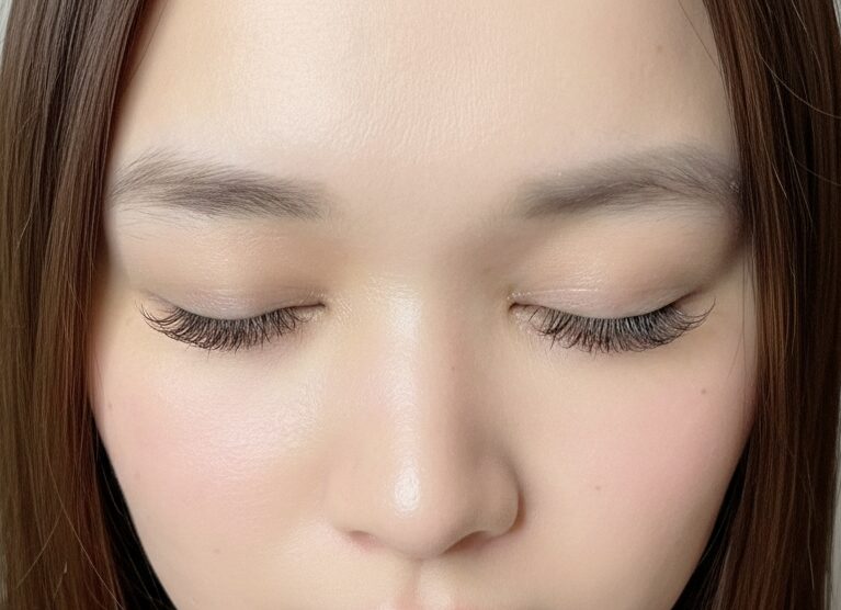 名古屋 栄のマツエクサロンLUMINA フレアマツエク240本の仕上がり